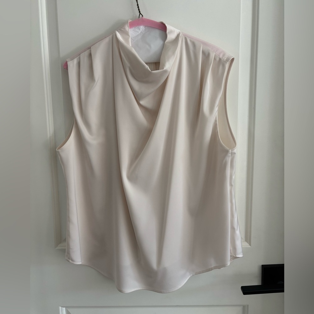 Modern Citizen White Drape Blouse